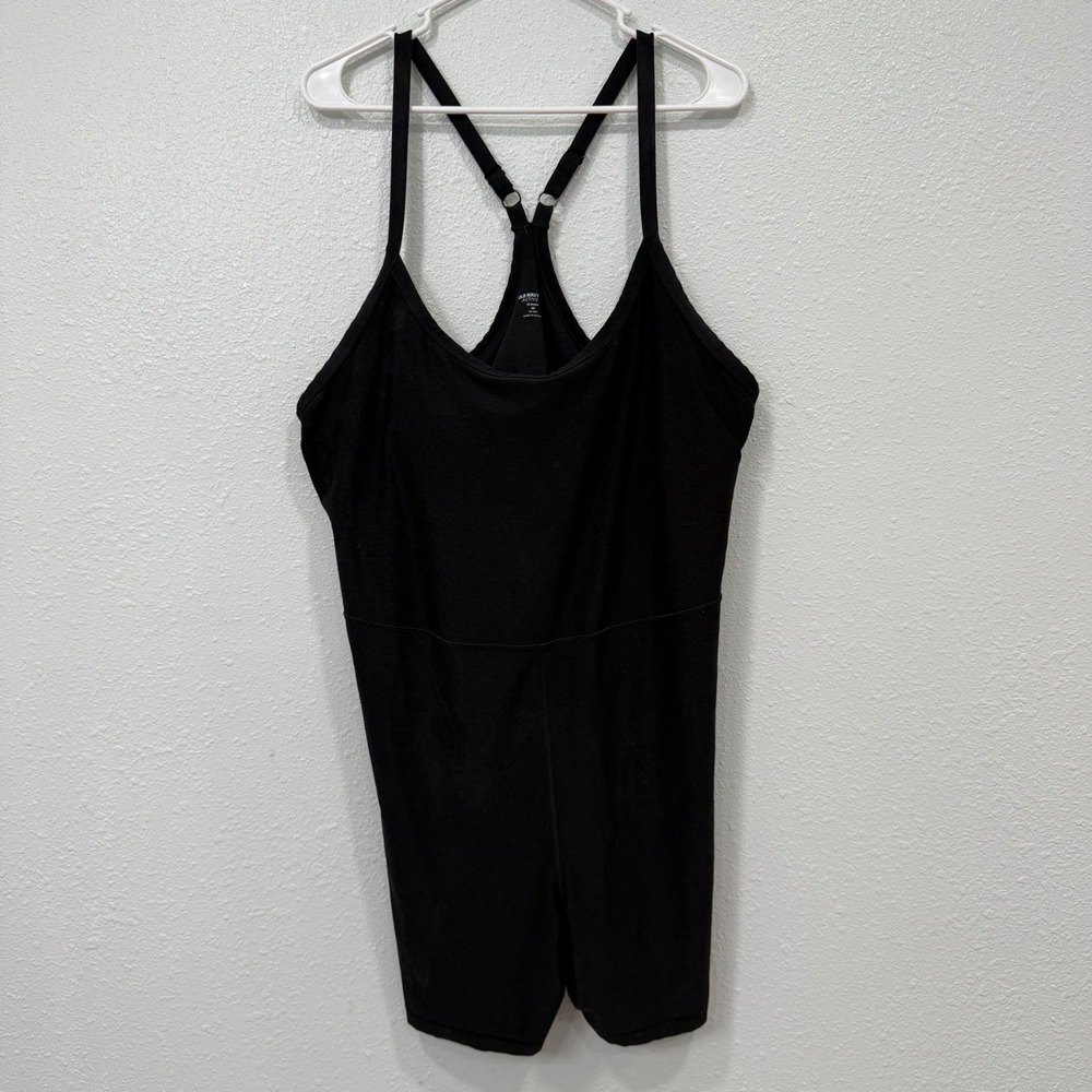 Old Navy Active Cloud+ Go-Dry Black Athletic Romper Bodysuit Womens 2X